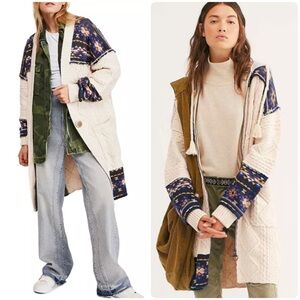 Free People Capture The Moment Knit Cardigan Sweater Coat